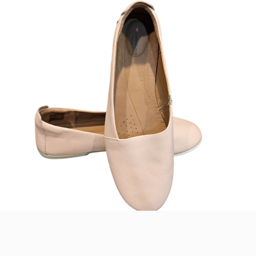 Clarks Women's Blush Slip-On  Leather Flats. Size‎ 9.5. - Picture 3 of 8